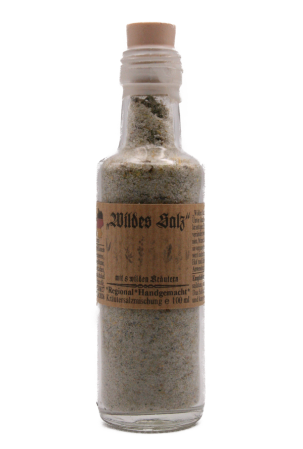 Wildes Salz - Steinsalz mit 8 wilden Kräutern (Deutsches Salz) 100ml